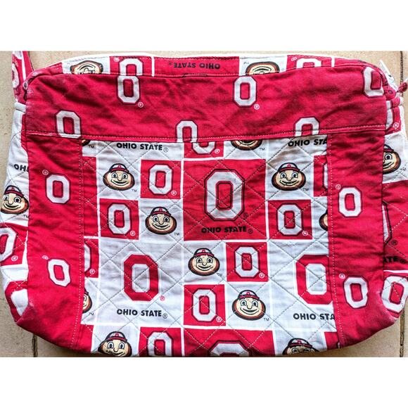 Ohio State OSU Buckeyes 90s Shoulder Bag BRUTUS porter red NCAA football vtg